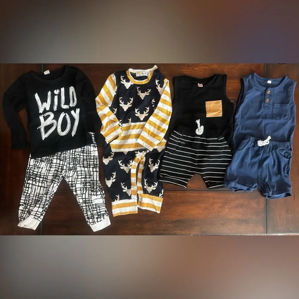 Boys' Clothing Set - Size 90 - 7 Total Pieces
